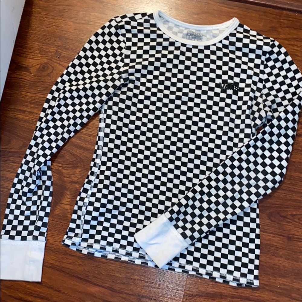 VANS checkered Long Sleeve